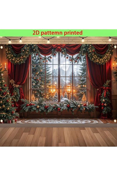 Choice1 400X210 MULTI 2D flat multifunctional Christmas background cloth, fou...