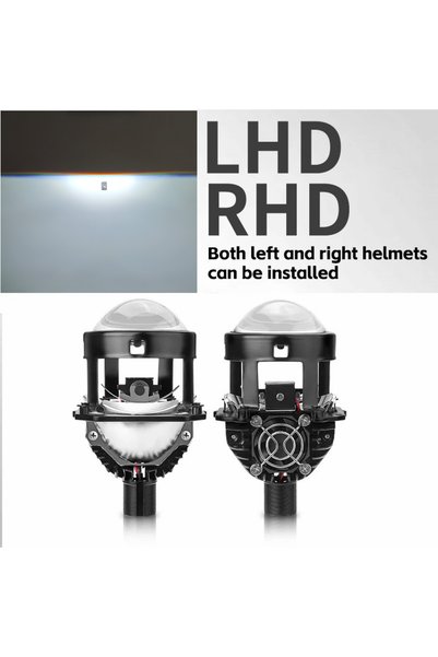 Choice 2pcs 2.5 inch 2.5 Inch 100W Bi-Led Projector Lens Led Light For H4 H7 ...