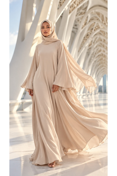 Ophelia Butterfly Abaya for Women – Elegant Modest Maxi Dress for All Seasons
