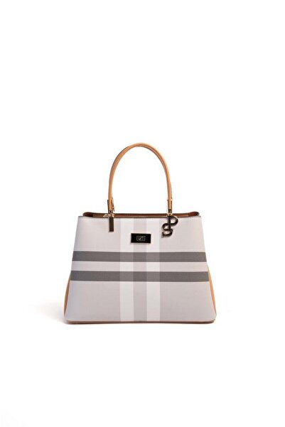 Silver Polo A.Grey - A.Taba Plaid Damenhandtasche SP1098