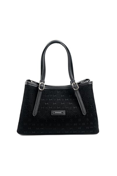 Silver Polo Black - Black Fashion Women's Handbag Sp1252