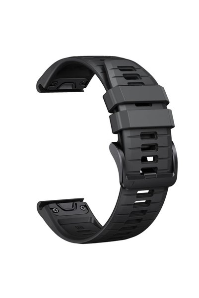 Choice Quick Fit 22mm black QuickFit 26mm 22mm Two Tone Silicone Strap For Ga...