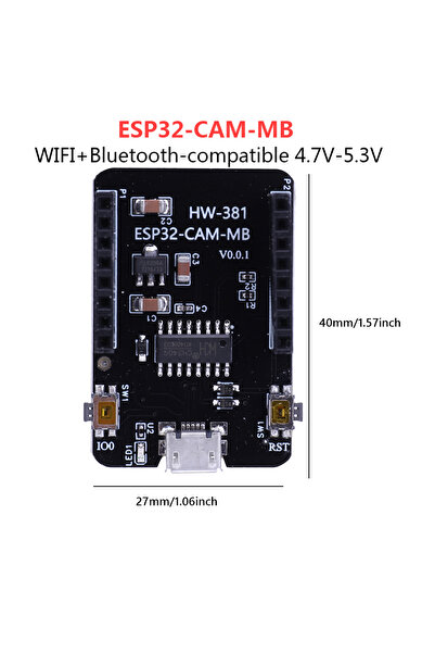 Choice6 ESP32-CAM-MB ESP32 Nodemcu ESP32 Expansion Board ESP32-S 32Mbit SPI F...