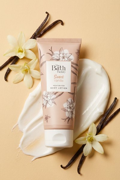 THE BATH FACTORY لوشن الجسم بالفانيليا الحلوة 200 مل