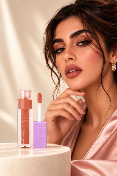Warda Beauty Lifter Gloss Lip Gloss with Hyaluronic Acid, Hydrating High Shin...