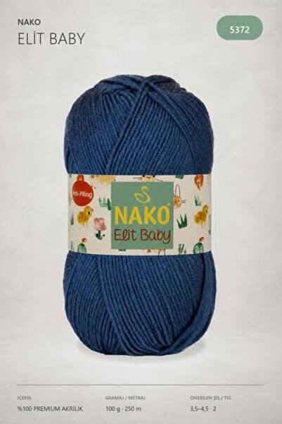 hobi dünyası evim 1 брой Прежда за ръчно плетене Nako Elit Baby, 100 грама, 2...