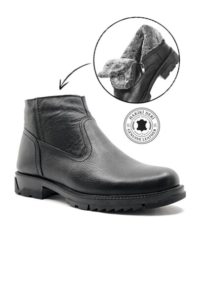 MAKRAS EXCLUSIVE 100% GENUINE FLOTER LEATHER FUR INNER LINING THERMO SOLE BOOTS
