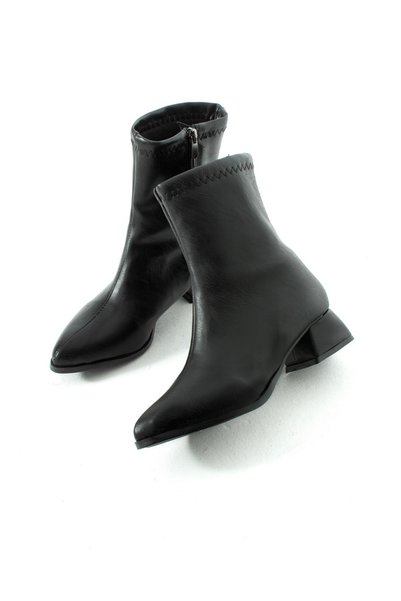 BirEylül Shoes Siyah 3,5 Cm Topuklu Kadın Bot 00290