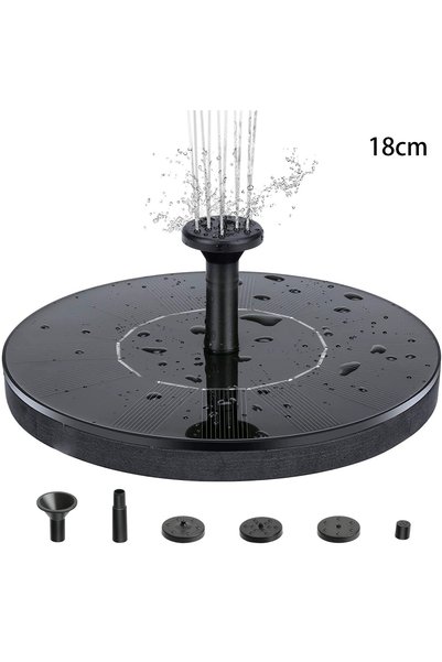Choice 18CM-2.4W Solar Floating Fountain Floating Solar Fountain Garden Water...