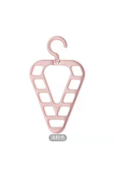 Choice coat hanger-pink Triangle Multifunctional Clothing Rack, Balcony Rotat...