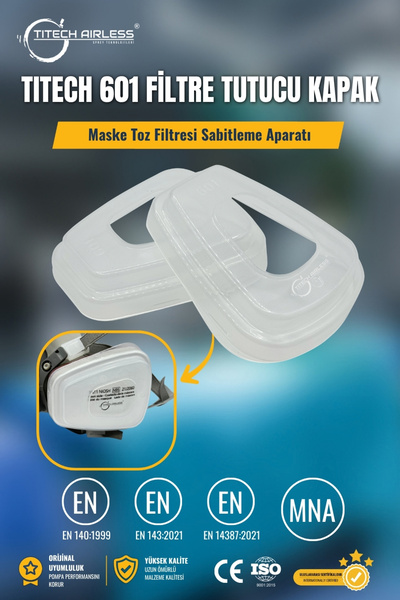Titech Airless Sprey Teknolojileri TITECH 601 Filtre Tutucu Kapak – Maske Toz...