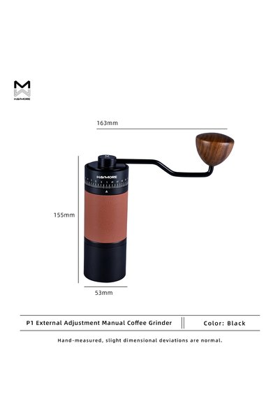 Choice4 P1 Manual Grinder Professional Manual Coffee Grinder Upgrade All-meta...