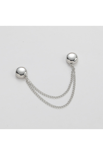 Choice MULTI silvery 1PC Magnetic Clothing Clip with Decorative Chain, Multi-...