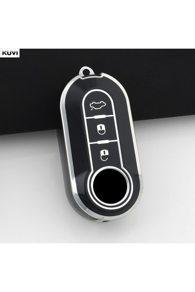 choice2 غطاء حماية أسود أنيق لمفتاح السيارة مصنوع من مادة TPU، مناسب لسيارات ...