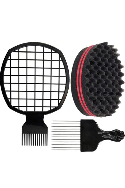 Choice TFWGS XKHM DKGZCS Magic Twist Hair Sponge Set, Curling Sponge Brush, P...