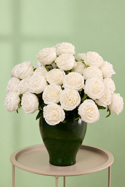 Y.Ç Yapay Çiçek Marketim Buchet de bujori artificiali albi cu 9 ramuri, de lu...