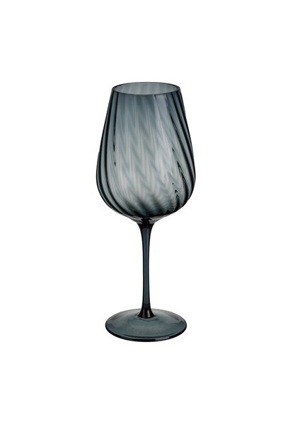 OEM Pahar vin sticla albastra cu picior 595ml pahare cristal set apa
