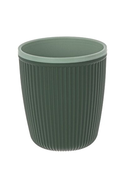OEM Pahar din Plastic Verde - Verde Menta cu Dungi pentru Apa 400ml