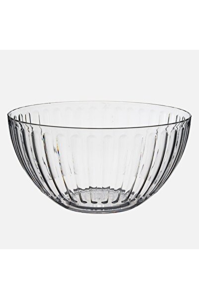 OEM Bol salata plastic relief 4l 25,5cm - Set Transparent Linii, Bucatarie
