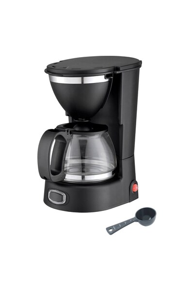 OEM Cafetiera electrica filtru detasabil 750ml 650W negru cana sticla