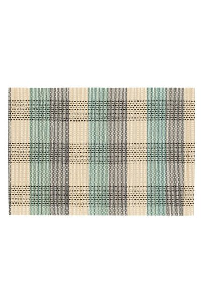 OEM Suport Farfurii din Bambus Carouri Gri Bej Verde Menta 45x30cm