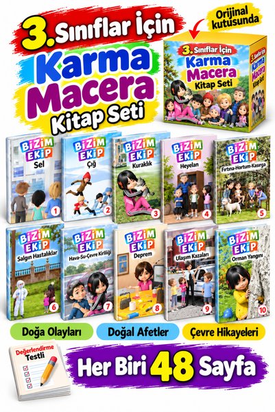 GÖNÜL YAYINCILIK 3.sınıf Okumayı Sevdiren En Güzel Karma Hikaye Seti