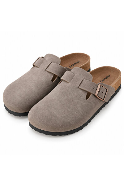 DAD WOLF Cork Sole Brown Boston Daily Sabo 59463 Daily Slippers