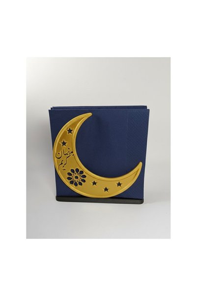 lysiaaccessory Ramadan Moon Themed Crescent Napkin Holder