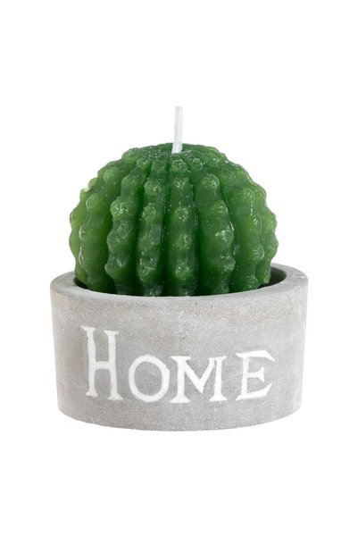 OEM Lumanare de Vara 3D Cactus in Ghiveci Gri Home Ø4.5x5cm - Lumanari Cerami...