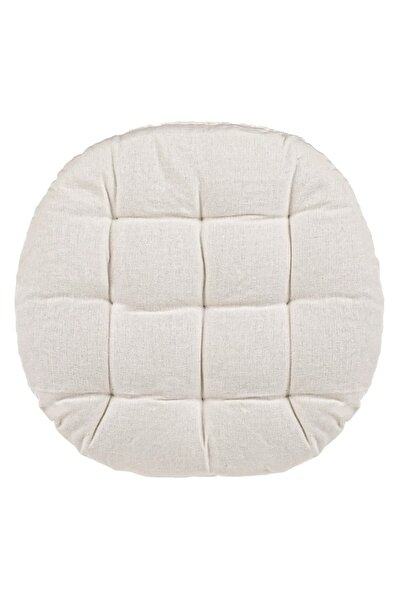 OEM Perna Rotunda Ecru pentru Scaun Ø38x5cm