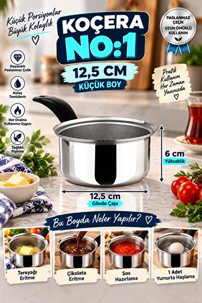 VENON No 1 Koçera Milk Jug-Sauce Bowl 12.5 cm Dishwasher Safe, Lifetime Warra...