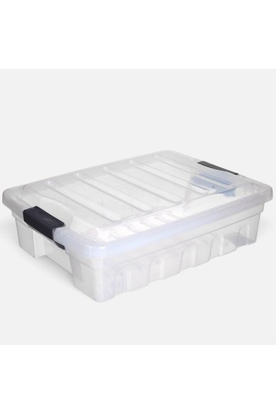 OEM Cutie de Depozitare din Plastic Transparenta cu Capac 15L - Cutii Adanci,...