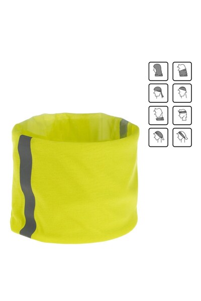 OEM Fular Circular Galben cu Banda 24x48cm