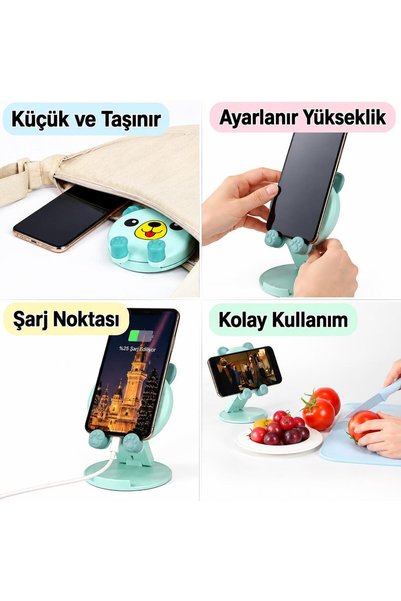 sanal trend 1 Piece of Tabletop Phone Stand with Cute Animal Figures Phone Holder