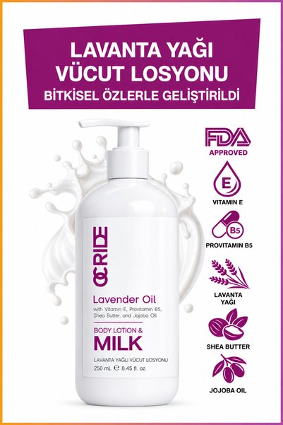OCRIDE Lavender Extract Body Milk Herbal Moisturizing Body Lotion and Milk 25...