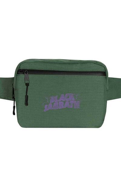 CrowsGate Geantă de talie cu logo Black Sabbath Culoare verde