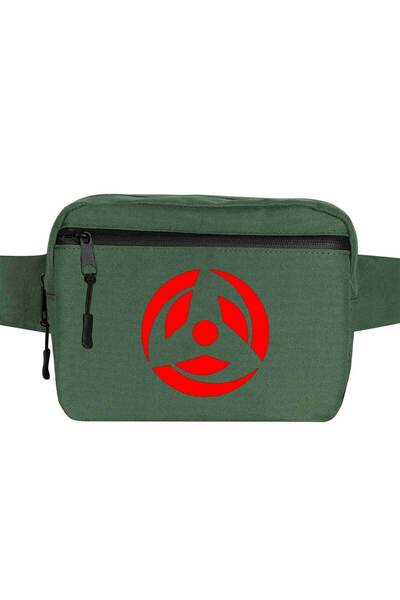 CrowsGate Geantă de talie cu logo Naruto, culoare verde