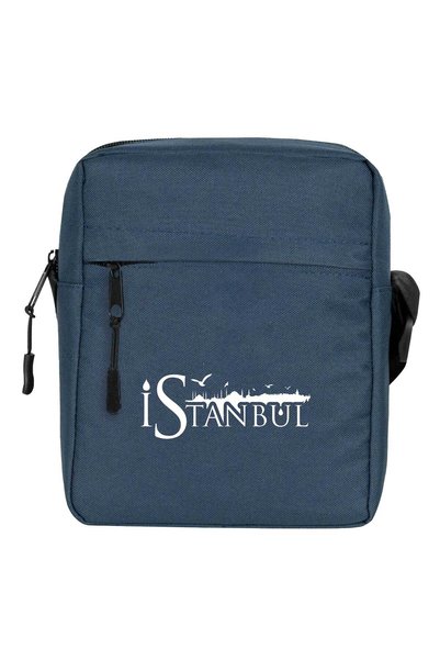 CrowsGate Geantă de umăr Istanbul Silhouette Culoare bleumarin