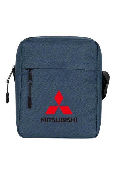 CrowsGate Geantă de umăr cu logo Mitsubishi Culoare bleumarin