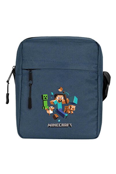 CrowsGate Mine-Craft Elements Shoulder Bag Navy Blue Color