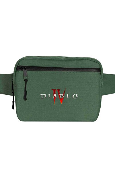CrowsGate Geantă de talie Diablo IV Logo Culoare verde