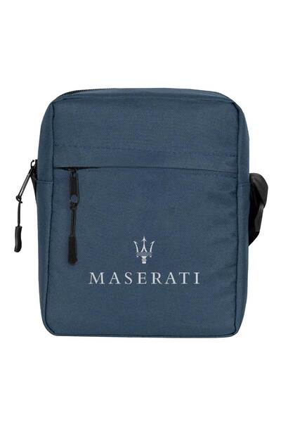 CrowsGate Geantă de umăr cu logo Maserati Culoare bleumarin