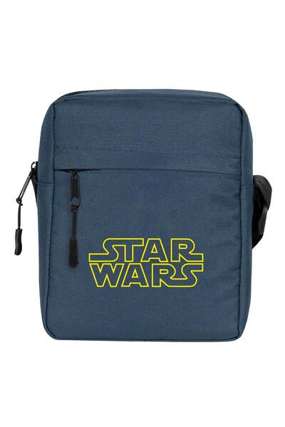 CrowsGate Geantă de umăr Star Wars Logo Line Culoare bleumarin