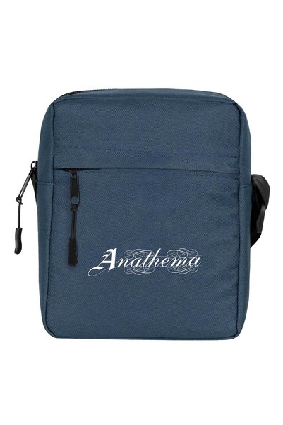 CrowsGate Geantă de umăr cu logo Anathema Culoare bleumarin