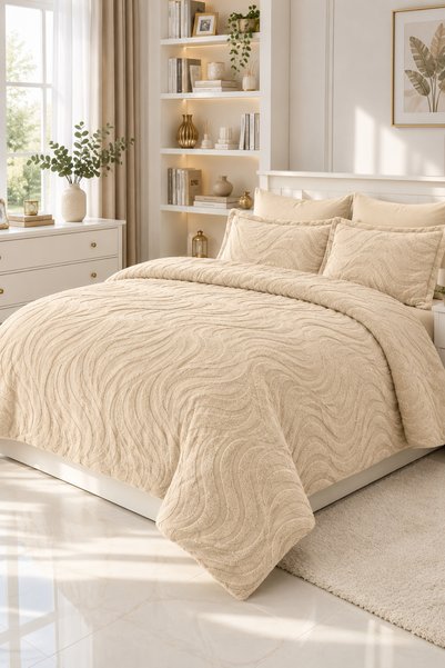 Roya home WaweTouch Çift Taraflı battal boy Peluş Yatak Örtüsü (Battaniye/Nev...