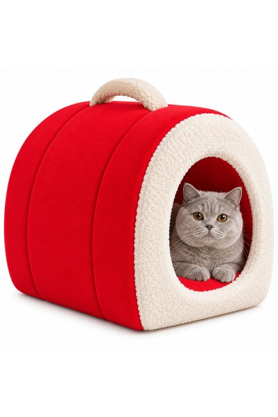 Nerotex Taşınabilir Kedi Yatağı Yuvası Yıkanabilir Taşınabilir