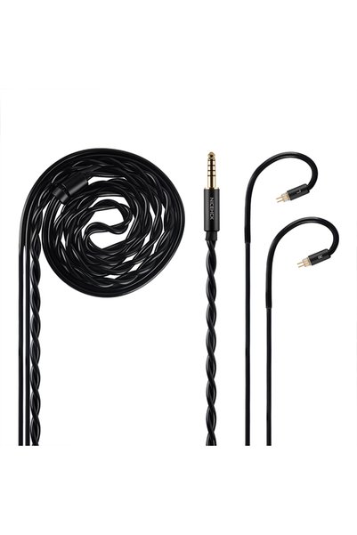 Choice1 Black 4.4mm 2Pin NICEHCK SincFirst HiFi Upgrade Cable 7N OFC IEM Earp...