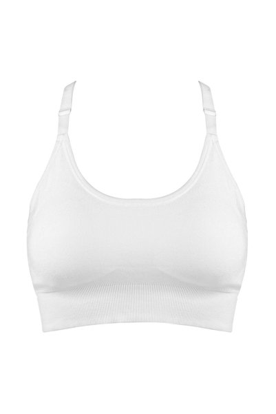 OEM Bustiera Sport Alba Fara Tiv cu Bureti pentru Femei