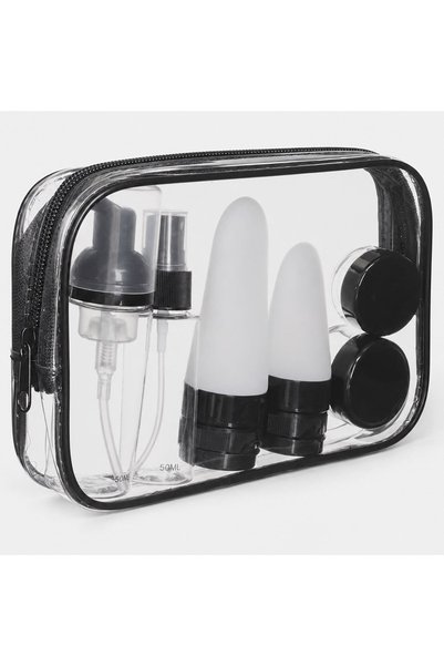 OEM Set 6 recipiente transparente calatorie dozator pulverizator borcan gentuta