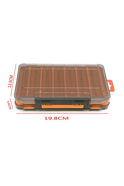 Choice B-Size L Double Sided Lure Hook Boxes 12 14 Compartment Portable Fishi...